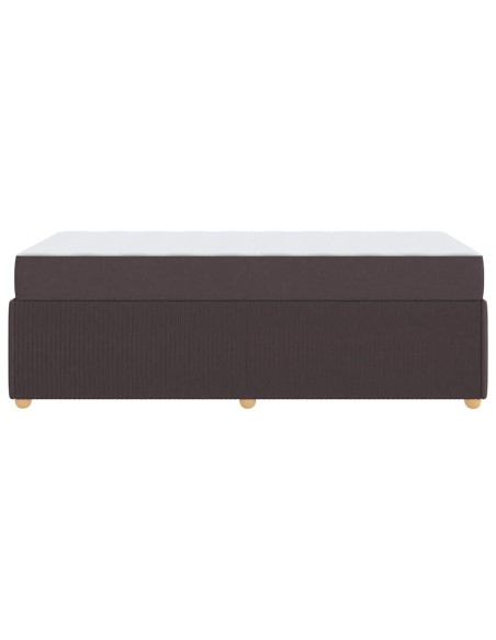 Struttura del letto Altro Marrone scuro 90 x 200 cm Tessuto