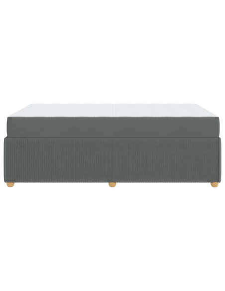 Struttura del letto Altro Grigio scuro 120 x 190 cm Tessuto