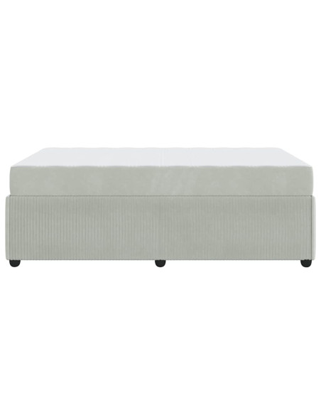 Struttura letto con materasso Altro Grigio chiaro 120 x 190 cm