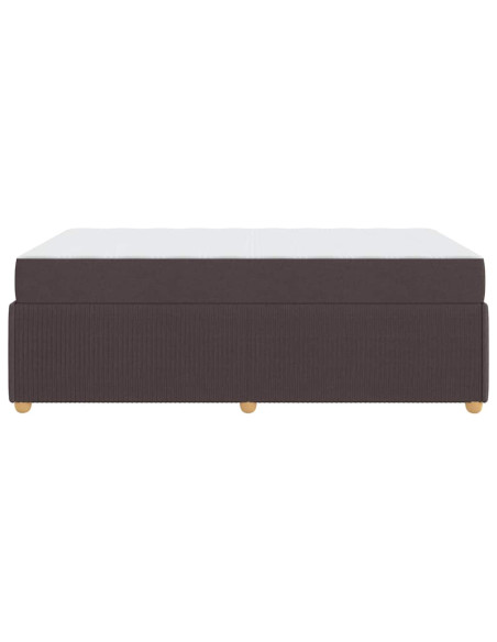 Struttura del letto Altro Marrone scuro 120 x 200 cm Tessuto