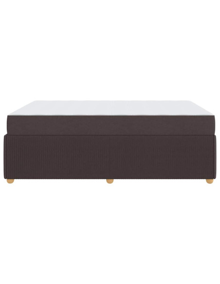 Struttura del letto Altro Marrone scuro 140 x 200 cm Tessuto
