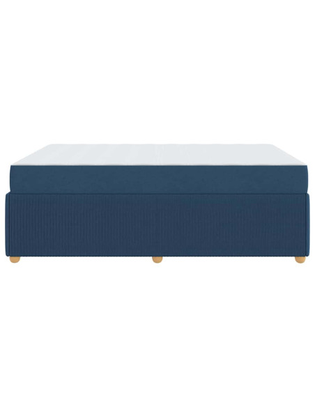 Struttura del letto Altro Blu 160 x 200 cm Tessuto