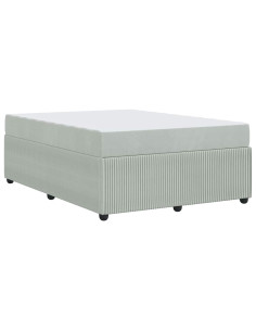 Struttura del letto Grigio chiaro 160 x 200 cm Tessuto