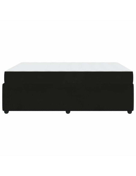 Struttura letto con materasso Altro Nero 160 x 200 cm Velluto