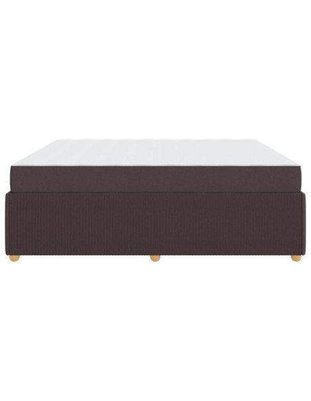 Struttura del letto Altro Marrone scuro 180 x 200 cm Tessuto
