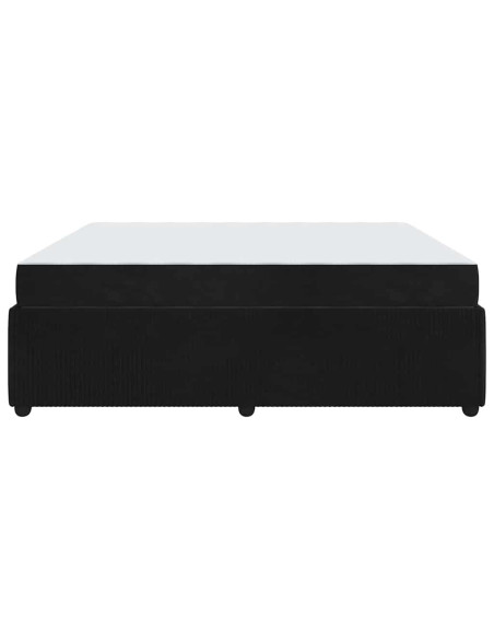 Struttura letto con materasso Altro Nero 180 x 200 cm Velluto