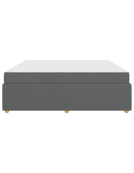 Struttura del letto Altro Grigio scuro 200 x 200 cm Tessuto