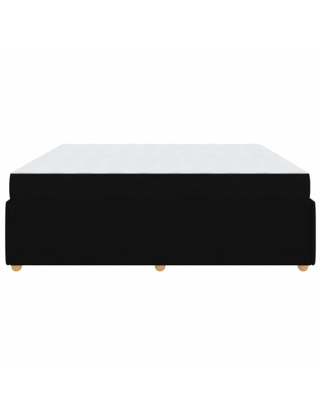 Struttura del letto Altro Nero 200 x 200 cm Tessuto