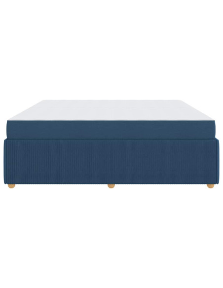 Struttura del letto Altro Blu 200 x 200 cm Tessuto
