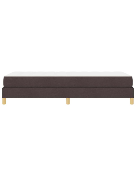 Letto a molle Marrone 90 x 200 cm Tessuto, Legno ingegnerizzato
