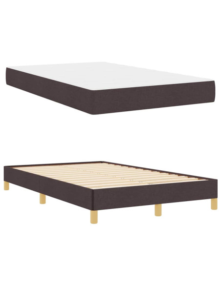 Letto a molle Marrone 120 x 200 cm