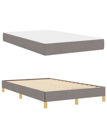 Letto a molle Tortora, Marrone 120 x 200 cm