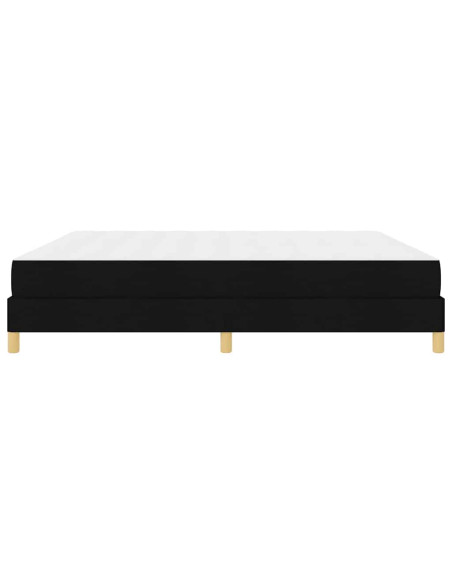 Letto a molle Nero, Marrone 200 x 200 cm