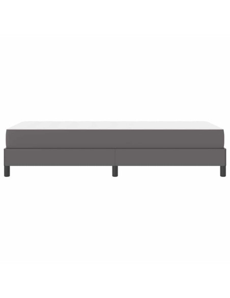 Letto Altro Grigio 90 x 190 cm Pelle sintetica