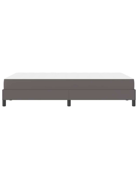Letto Altro Grigio 120 x 190 cm Pelle sintetica