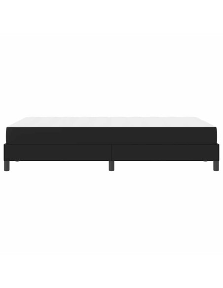 Letto Altro Nero 120 x 200 cm Pelle sintetica