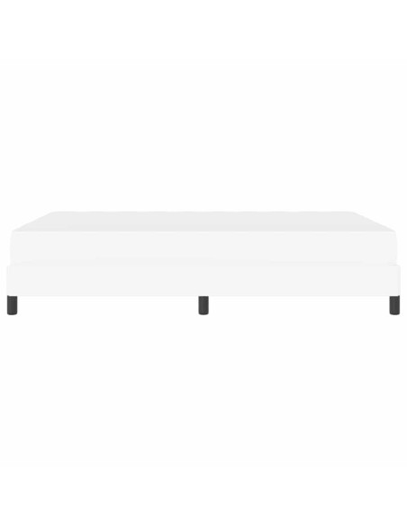 Letto Altro Bianco Puro 140 x 200 cm Pelle sintetica