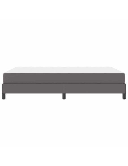 Letto Altro Grigio 140 x 200 cm Pelle sintetica