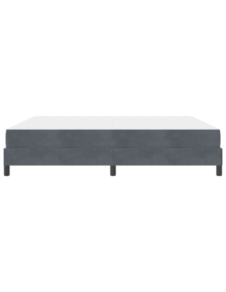 Letto box spring con materasso Grigio scuro 180 x 200 cm