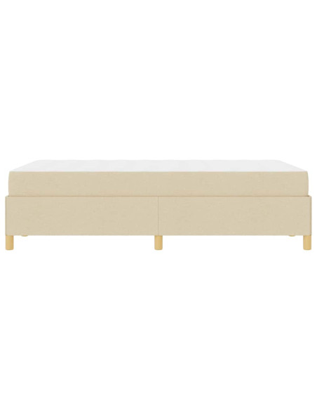 Letto a molle Altro Bianco e crema 120 x 190 cm Poliestere