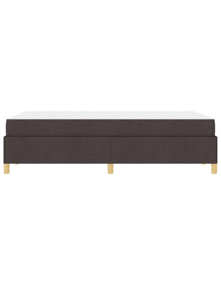 Letto a molle Nero e Marrone e Bianco 120 x 200 cm Poliestere