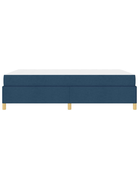 Letto a molle Altro Blu e Bianco 140 x 190 cm Tessuto