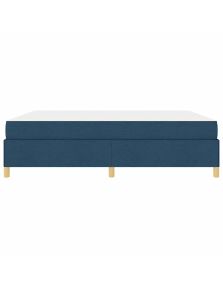 Letto a molle Altro Blu e Bianco 180 x 200 cm Tessuto