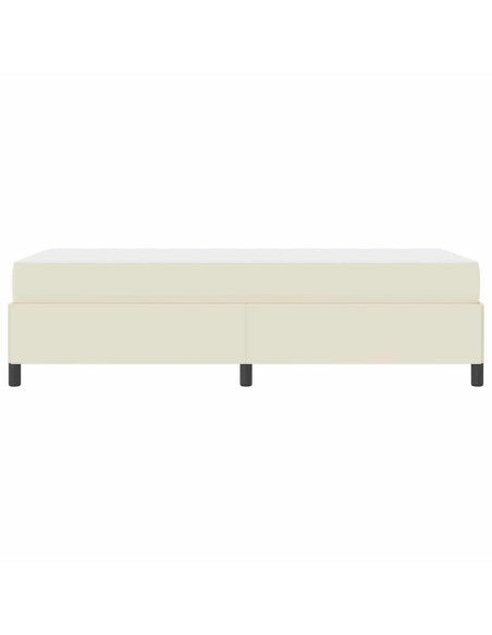Struttura letto con materasso Crema 100 x 200 cm