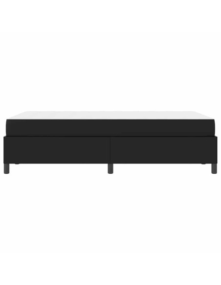 Struttura letto con materasso Nero 120 x 200 cm Pelle sintetica