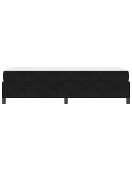 Struttura del letto Nero e Bianco e Nero 90 x 190 cm Velluto