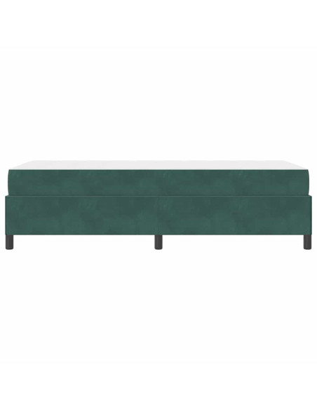 Struttura del letto Bianco e Grigio chiaro 100 x 200 cm Velluto