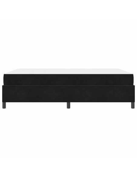 Struttura del letto Nero e Bianco e Nero 140 x 190 cm Velluto