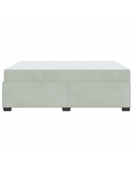 Struttura letto con materasso Altro Grigio chiaro 140 x 200 cm