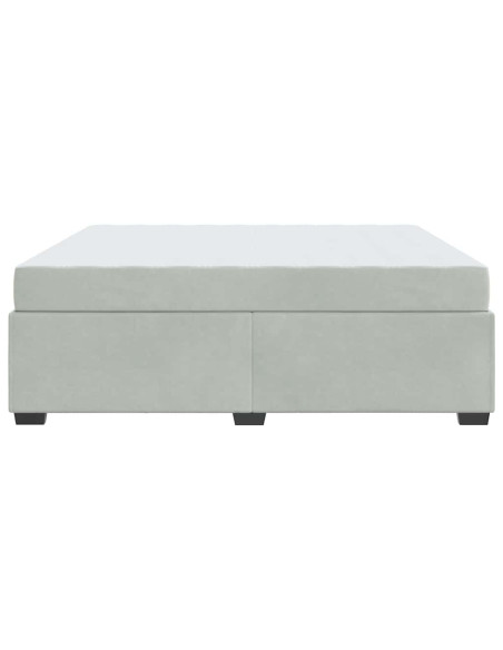 Struttura letto con materasso Altro Grigio chiaro 180 x 200 cm