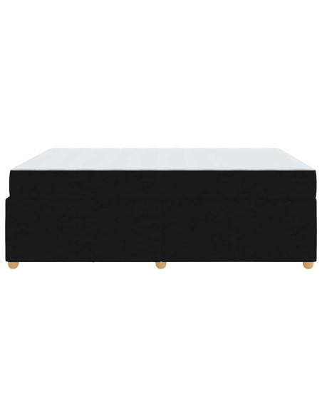 Struttura letto con materasso Altro Nero 140 x 200 cm Tessuto