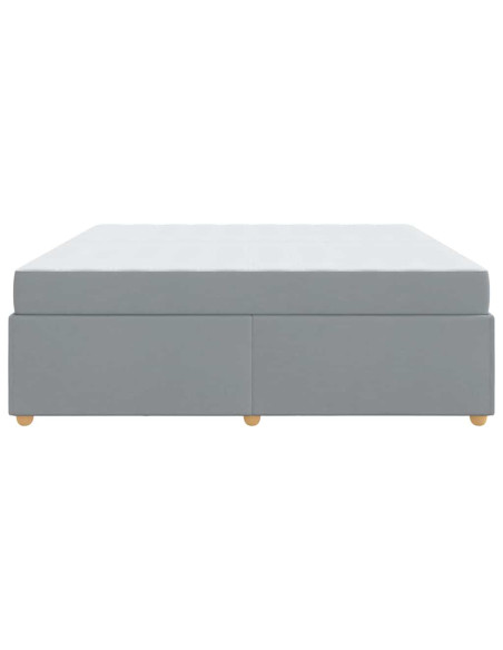 Struttura letto con materasso Altro Grigio chiaro 200 x 200 cm