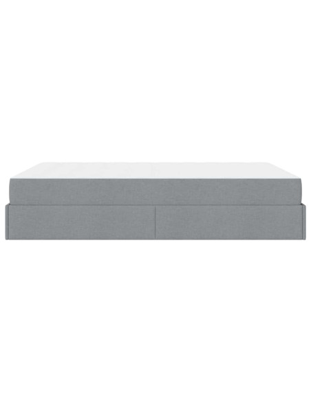 Struttura del letto Altro Grigio chiaro 160 x 200 cm Tessuto