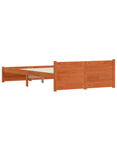 Struttura del letto Marrone cerato 205.5 x 95.5 x 51 cm