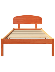 Struttura del letto Marrone cerato 90 x 200 cm Pino massello