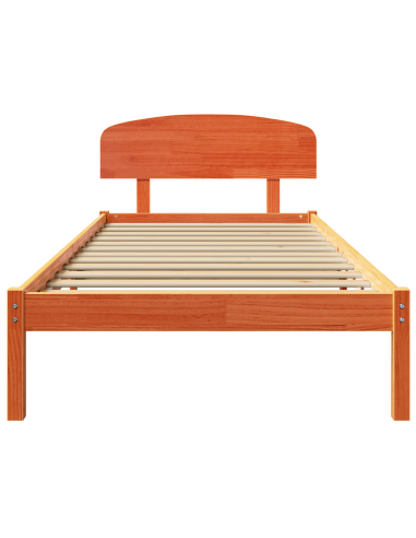 Struttura del letto Marrone cerato 90 x 200 cm Pino massello