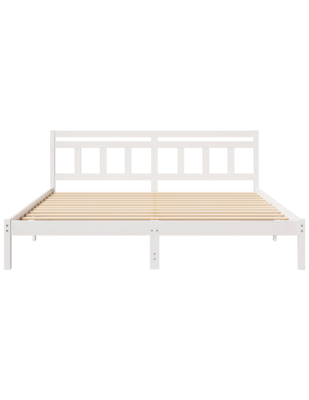 Struttura del letto Bianco 180 x 200 cm Legno di pino massello
