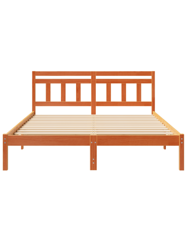 Struttura del letto Marrone 140 x 200 cm Pino massello