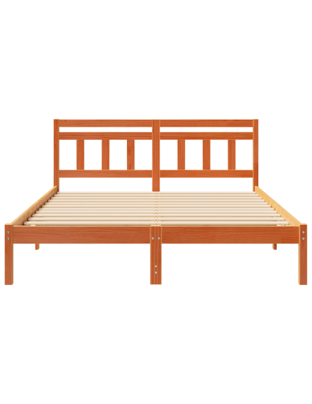 Struttura del letto Marrone 140 x 200 cm Pino massello