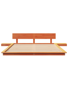 Struttura del letto Marrone 160 x 200 cm legno