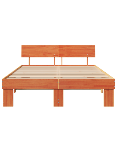 Struttura del letto Marrone cerato 150 x 200 cm Pino massello