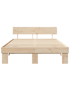 Struttura del letto Naturale 140 x 200 cm Pino massello