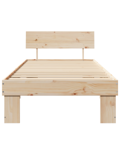 Struttura del letto Naturale 75 x 190 cm Pino massello
