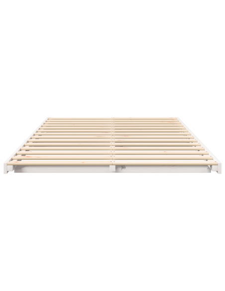 Struttura letto a terra Bianco 120 x 200 cm