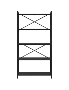 Libreria Rovere Nero 80 x 30 x 155 cm Legno multistrato