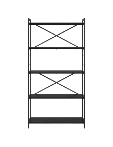 Libreria Rovere Nero 80 x 30 x 155 cm Legno multistrato